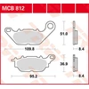 Image de TRW Plaquettes de frein, et mâchoires moto, MCB812 Allround organique