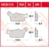 Image de TRW Plaquettes de frein, et mâchoires moto, MCB575 Allround organique