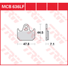 Image de TRW Plaquettes de frein, et mâchoires moto, MCB636 Allround organique