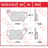 Image de TRW Plaquettes de frein, et mâchoires moto, MCB672 Allround organique