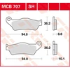 Image de TRW Plaquettes de frein, et mâchoires moto, MCB707 Allround organique