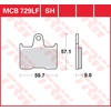 Image de TRW Plaquettes de frein, et mâchoires moto, MCB729 Allround organique