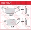 Image de TRW Plaquettes de frein, et mâchoires moto, MCB738 Allround organique
