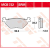Image de TRW Plaquettes de frein, et mâchoires moto, MCB722SRM Sinter maxi scooter