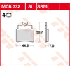 Image de TRW Plaquettes de frein, et mâchoires moto, MCB732SRM Sinter maxi scooter