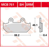 Image de TRW Plaquettes de frein, et mâchoires moto, MCB751SRM Sinter maxi scooter