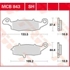 Image de TRW Plaquettes de frein, et mâchoires moto, MCB843 Allround organique