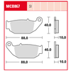 Image de TRW Plaquettes de frein, et mâchoires moto, MCB867 Allround organique