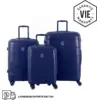 Image de SET DE 3 VALISES RIGIDES Navy CH3 (TAILLES S, M, L)