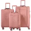 Image de SET DE 3 VALISES SOUPLES PINK GOLD NAP (TAILLES S, M, L)
