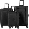 Image de SET DE 3 VALISES SOUPLES BLACK NAP (TAILLES S, M, L)