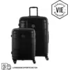 Image de KIT DE 2 SOLO : VALISES RIGIDES BLACK CH3(TAILLE M,L)