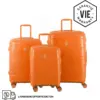 Image de SET DE 3 VALISES RIGIDES Orange CH3 (TAILLES S, M, L)