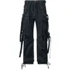 Image de Pantalon Cargo Gothic de Gothicana by EMP - Abaddon - W30L34 à W42L34 - pour Homme - noir W42L34