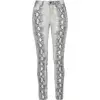 Image de Pantalon en toile de Urban Classics - Pantalon Skinny Stretch Serpent Femme - S à L - pour Femme - blanc cassé/gris S