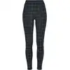 Image de Legging de Urban Classics - Legging Taille Haute à Carreaux - XS à 5XL - pour Femme - noir/blanc S