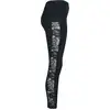 Image de Legging de Urban Classics - Leggings Bandes Dentelle - XS à 5XL - pour Femme - noir M