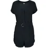 Image de Salopette de Urban Classics - Combinaison Noire Ceinture Viscose - M à XL - pour Femme - noir XL