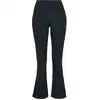 Image de Legging de Urban Classics - Leggings Évasé Organique Interlock - XS à 4XL - pour Femme - noir XL