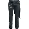 Image de Pantalon en toile Gothic de Vixxsin - Graves Pant Slim Fit - W30L32 à W38L34 - pour Homme - noir W33L34