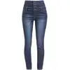 Image de Jean de RED by EMP - Jean Taille Haute - W27L32 à W38L34 - pour Femme - bleu foncé W30L34