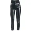 Image de Pantalon imitation cuir de Forplay - Pantalon Taille Haute en Similicuir - W30L34 à W32L34 - pour Femme - noir W30L34