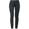 Image de Jean de Rock Rebel by EMP - Jean Stretch Rayé - W29L32 à W31L34 - pour Femme - noir W30L34