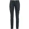 Image de Jean de Black Premium by EMP - Skarlett - Jean Noir Ourlet Variable - W26L32 à W34L34 - pour Femme - noir W29L30