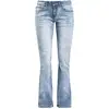 Image de Jean de Black Premium by EMP - Grace - Jean Bleu Clair Délavé & Retroussé - W26L32 à W34L34 - pour Femme - bleu clair W26L32