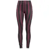 Image de Legging Gothic de Gothicana by EMP - Leggings Rayé Noir/Rouge - S à 5XL - pour Femme - noir/rouge XXL