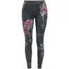 Image de Legging de Rock Rebel by EMP - Leggings avec Roses & Croix - XS à 5XL - pour Femme - noir 4XL
