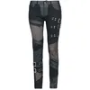 Image de Jean Gothic de Gothicana by EMP - Skarlett with Mesh Details - W27L30 à W31L32 - pour Femme - noir W29L30