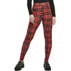 Image de Legging de Urban Classics - Leggings AOP Soft - XS à M - pour Femme - rouge XS