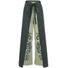 Image de Pantalon en toile de Black Premium by EMP - Pantalon Wrap à Motifs - S-M à XXL-3XL - pour Femme - vert foncé S-M