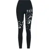 Image de Legging Gothic de Gothicana by EMP - Leggings impirmé intégral - S à XXL - pour Femme - noir M
