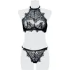 Image de Sous-vêtement Gothic de Grey Velvet - Ensemble Cami Dentelle 2 Pièces - S à L - pour Femme - noir L