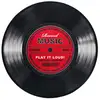 Image de Tapis de Record Music - pour Indifférent - noir/rouge 60 cm