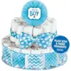 Image de kit décoration gâteau pour Baby Shower Garçon (4 pièces)