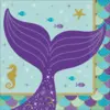 Image de Serviette en papier Sirène Let's Shellebrate 25x25cm