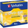 Image de Verbatim DVD+RW vierge réinscriptible 4,7 Go / 120 min vitesse 4 X - Lot de 5