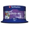Image de Verbatim dvd+r wide inkjet printable no id brand 4,7 go 50 pièce(s)