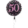 Image de Ballon Anniversaire rond 50 ans rose