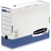 Image de Bankers Box Boîte archives format A4 en carton montage automatique - Dos 10 cm - Blanc - Lot de 10