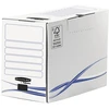 Image de Bankers Box Boîte archives format A4 Basic en carton 100% recyclé certifié FSC montage manuel - Dos 20 cm - Blanc - Lot de 25
