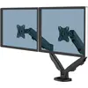 Image de Fellowes Bras support écran articulé double EPPA jusqu'à 40 pouces - Noir