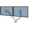 Image de Fellowes Bras support écran double articulé Platinum Series jusqu'à 40 pouces - Argent