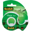 Image de Scotch Dévidoir de ruban à main Magic rechargeable, en plastique avec rouleau adhésif Magic 810 Invisible 19 mm x 7,5 m