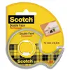 Image de Ruban adhésif double-face transparent Scotch 136 - 12 mm x 6 m - sur devidoir