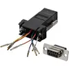 Image de StarTech.com Adaptateur modulaire DB9 vers RJ45 - F/F - Noir, DB-9, RJ-45, Noir GC98FF