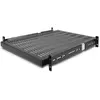 Image de StarTech.com Etagère coulissante pour Rack de Serveur 2U - Profondeur ajustable 48 cm - 22.7kg, Etagère ajustable, Acier, Noir, 6,4 kg UNISLDSHF19
